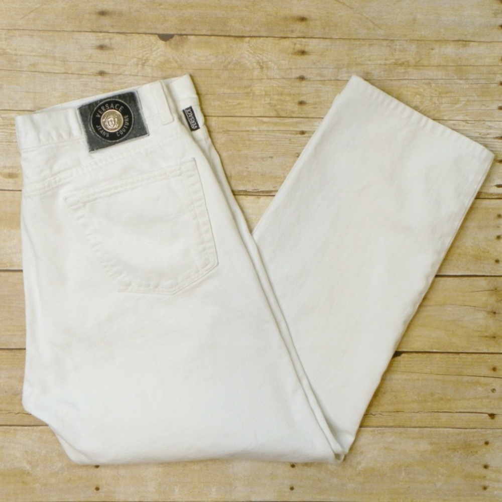 VERSACE Jeans Couture White Jeans Mens 40 54